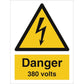 Sign IMO Danger 380 volts 107037 - Sikkerhedsgiganten