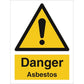 Sign IMO Danger Asbestos 107120 - Sikkerhedsgiganten