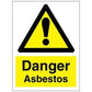 Sign IMO Danger Asbestos 107120 - Sikkerhedsgiganten