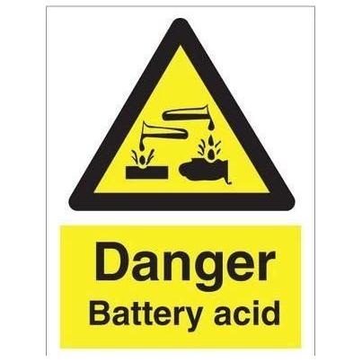 Sign IMO Danger Battery acid 107046 - Sikkerhedsgiganten