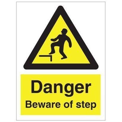 Sign IMO Danger Beware of step 107013 - Sikkerhedsgiganten