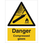 Sign IMO Danger Compressed gases 107044 - Sikkerhedsgiganten
