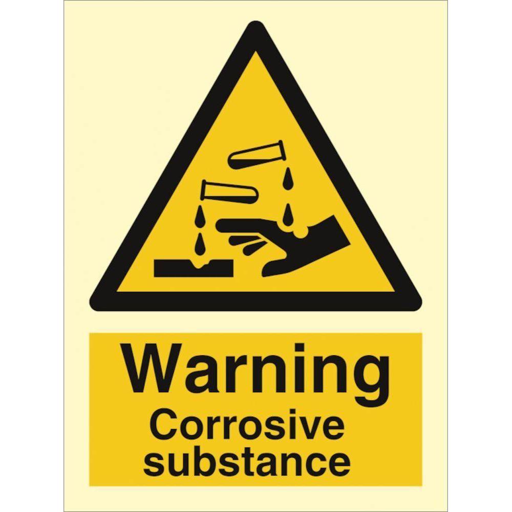 Sign IMO Danger Corrosive substance 107003 - Sikkerhedsgiganten