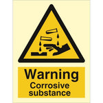 Sign IMO Danger Corrosive substance 107003 - Sikkerhedsgiganten