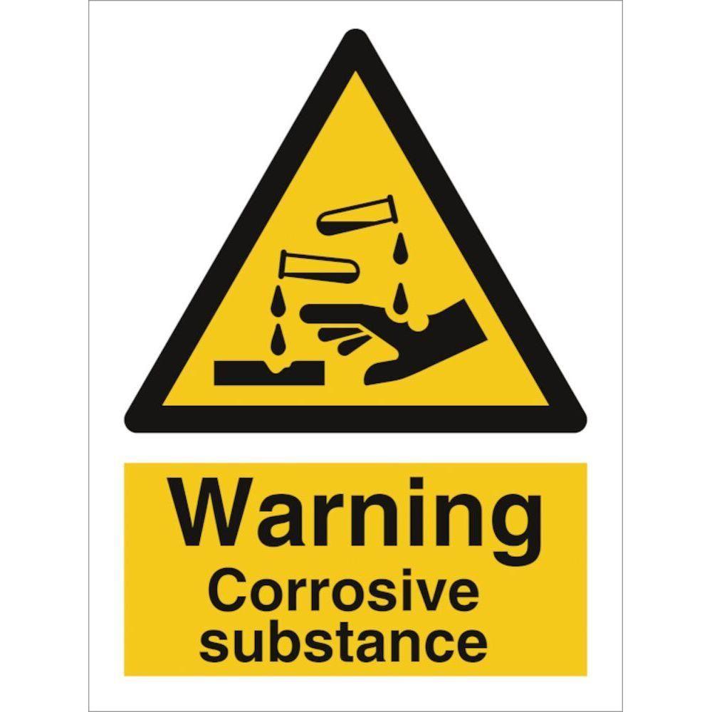 Sign IMO Danger Corrosive substance 107003 - Sikkerhedsgiganten