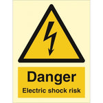 Sign IMO Danger Electric shock risk 107031 - Sikkerhedsgiganten