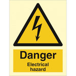 Sign IMO Danger Electrical hazard 107002 - Sikkerhedsgiganten
