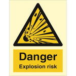 Sign IMO Danger Explosion risk 107001 - Sikkerhedsgiganten