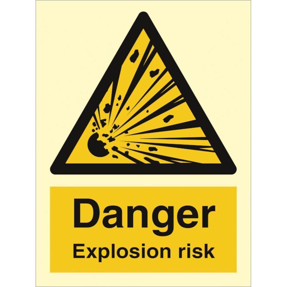 Sign IMO Danger Explosion risk 107001 - Sikkerhedsgiganten