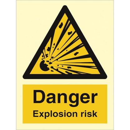 Sign IMO Danger Explosion risk 107001 - Sikkerhedsgiganten