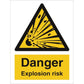 Sign IMO Danger Explosion risk 107001 - Sikkerhedsgiganten