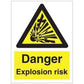 Sign IMO Danger Explosion risk 107001 - Sikkerhedsgiganten