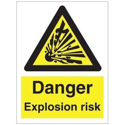 Sign IMO Danger Explosion risk 107001 - Sikkerhedsgiganten