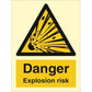 Sign IMO Danger Explosion risk 107001 - Sikkerhedsgiganten