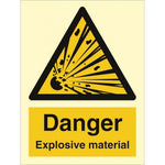 Sign IMO Danger Explosive material 107023 - Sikkerhedsgiganten