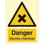 Sign IMO Danger Injurios chemicals 107015 - Sikkerhedsgiganten