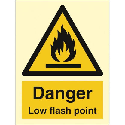 Sign IMO Danger Low flash point 107075 - Sikkerhedsgiganten