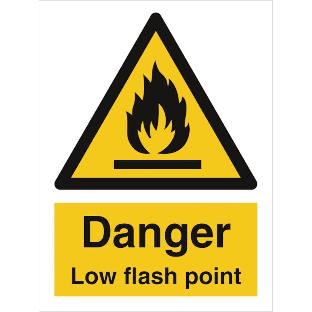 Sign IMO Danger Low flash point 107075 - Sikkerhedsgiganten