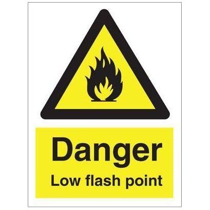 Sign IMO Danger Low flash point 107075 - Sikkerhedsgiganten
