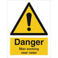 Sign IMO Danger man working near rader 107018 - Sikkerhedsgiganten