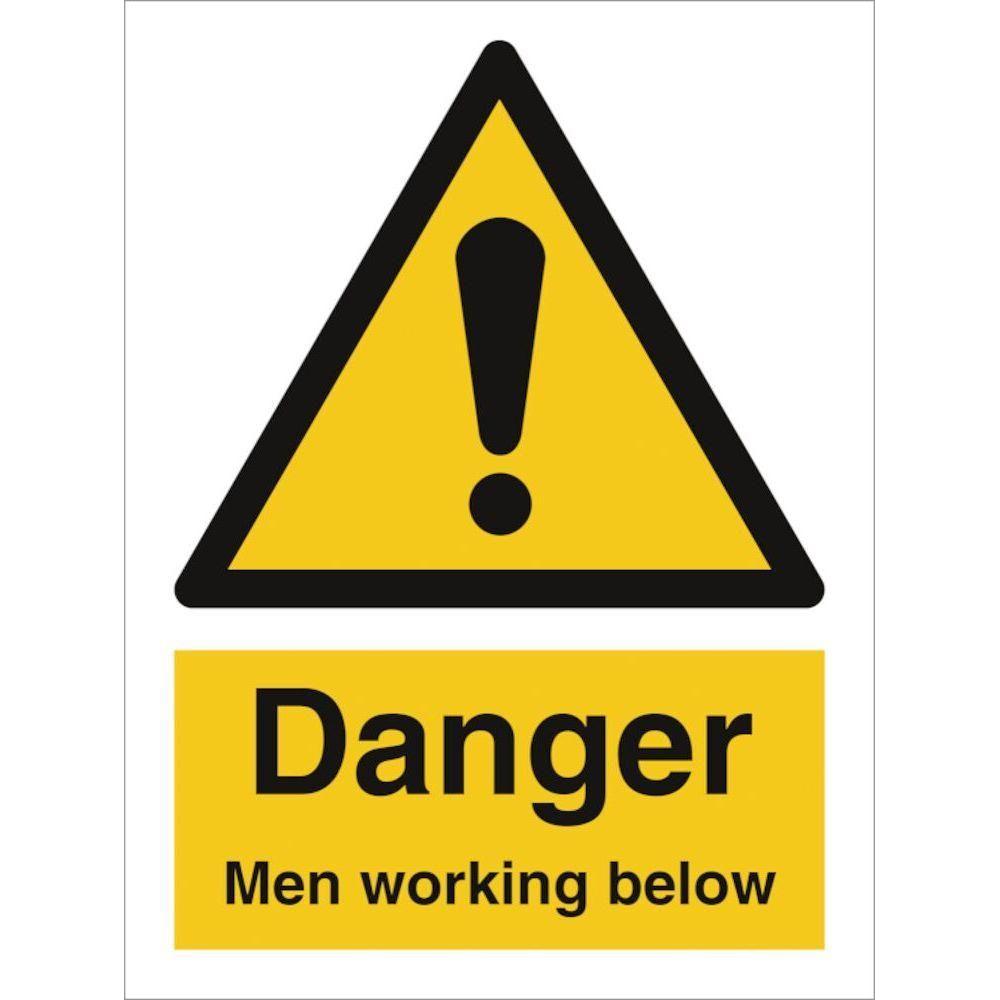 Sign IMO Danger Men working below 107124 - Sikkerhedsgiganten