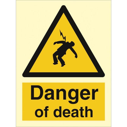 Sign IMO Danger of death 107091 - Sikkerhedsgiganten