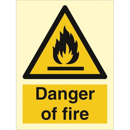 Sign IMO Danger of fire 107004 - Sikkerhedsgiganten