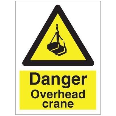 Sign IMO Danger overhead crane 107007 - Sikkerhedsgiganten