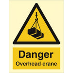 Sign IMO Danger overhead crane 107007 - Sikkerhedsgiganten