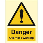 Sign IMO Danger Overhead working 107121 - Sikkerhedsgiganten