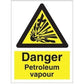 Sign IMO Danger petroleum vapour 107025 - Sikkerhedsgiganten