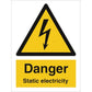 Sign IMO Danger static electricity 107030 - Sikkerhedsgiganten