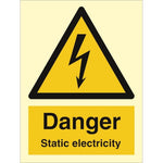 Sign IMO Danger static electricity 107030 - Sikkerhedsgiganten