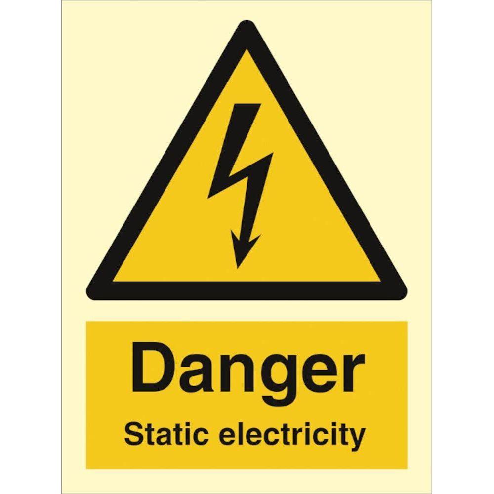 Sign IMO Danger static electricity 107030 - Sikkerhedsgiganten