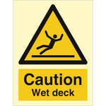 Sign IMO Danger wet deck 107093 - Sikkerhedsgiganten