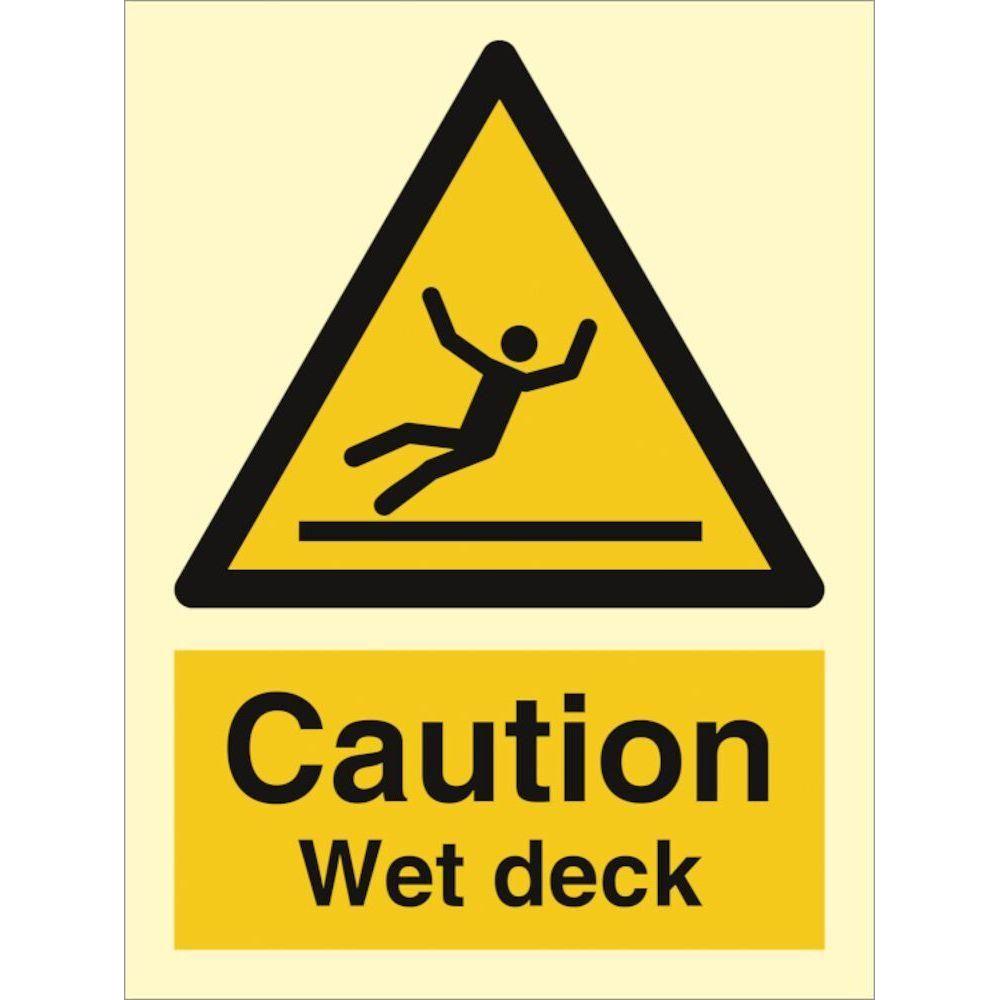 Sign IMO Danger wet deck 107093 - Sikkerhedsgiganten