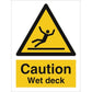 Sign IMO Danger wet deck 107093 - Sikkerhedsgiganten