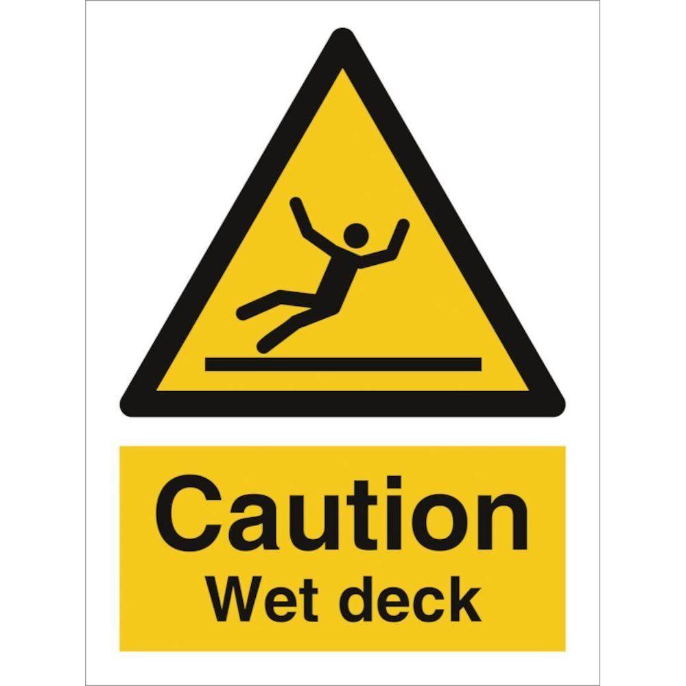 Sign IMO Danger wet deck 107093 - Sikkerhedsgiganten