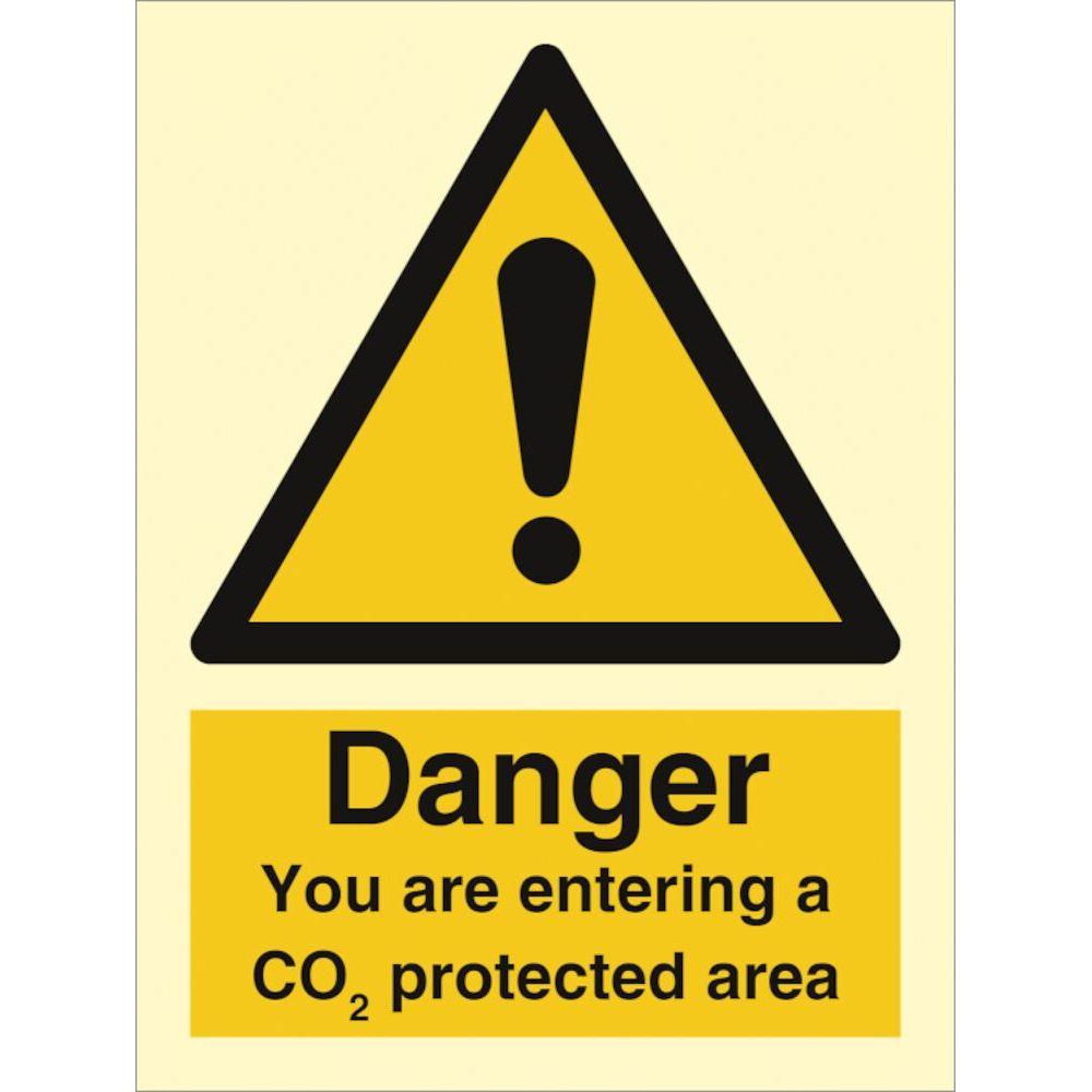 Sign IMO Danger You are entering a CO2 protected a 107060 - Sikkerhedsgiganten