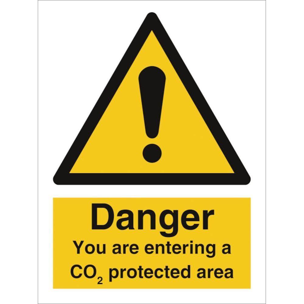Sign IMO Danger You are entering a CO2 protected a 107060 - Sikkerhedsgiganten