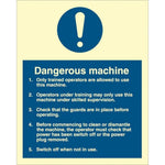 Sign IMO Dangerous Machine 106090 - Sikkerhedsgiganten