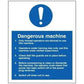 Sign IMO Dangerous Machine 106090 - Sikkerhedsgiganten
