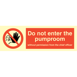 Sign IMO Do not enter the pumproom 102043 - Sikkerhedsgiganten