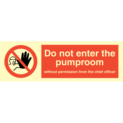 Sign IMO Do not enter the pumproom 102043 - Sikkerhedsgiganten