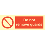 Sign IMO Do not remove guards 102079 - Sikkerhedsgiganten