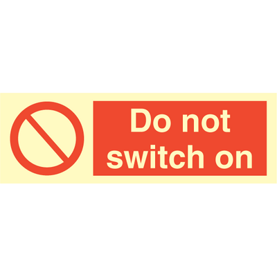 Sign IMO Do not switch on 102070 - Sikkerhedsgiganten