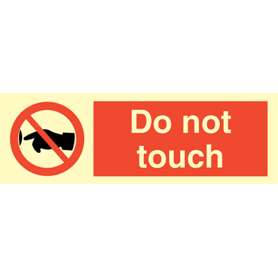 Sign IMO Do not touch 102051 - Sikkerhedsgiganten