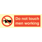 Sign IMO Do not touch men working 102052 - Sikkerhedsgiganten