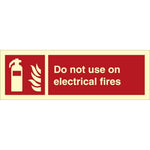Sign IMO Do not use on electrical fires 105030 - Sikkerhedsgiganten