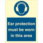 Sign IMO Ear protection must be worn in this area 106037 - Sikkerhedsgiganten